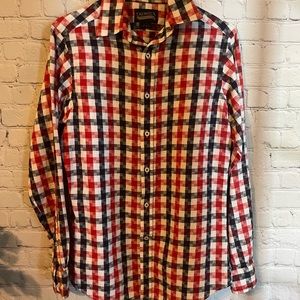 Cremieux Mens Plaid LongSleeve Shirt SZ Small